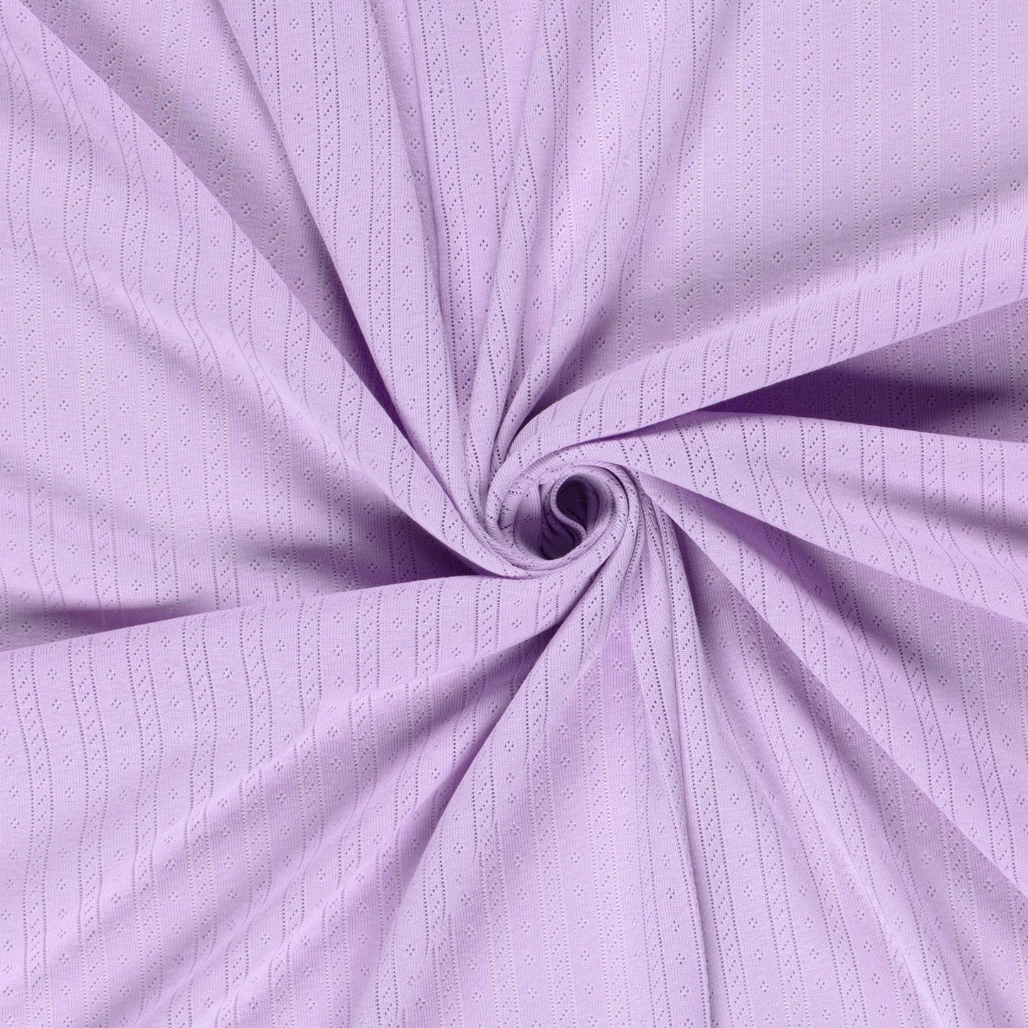 Pointelle Jersey Gestreift  'Lila'