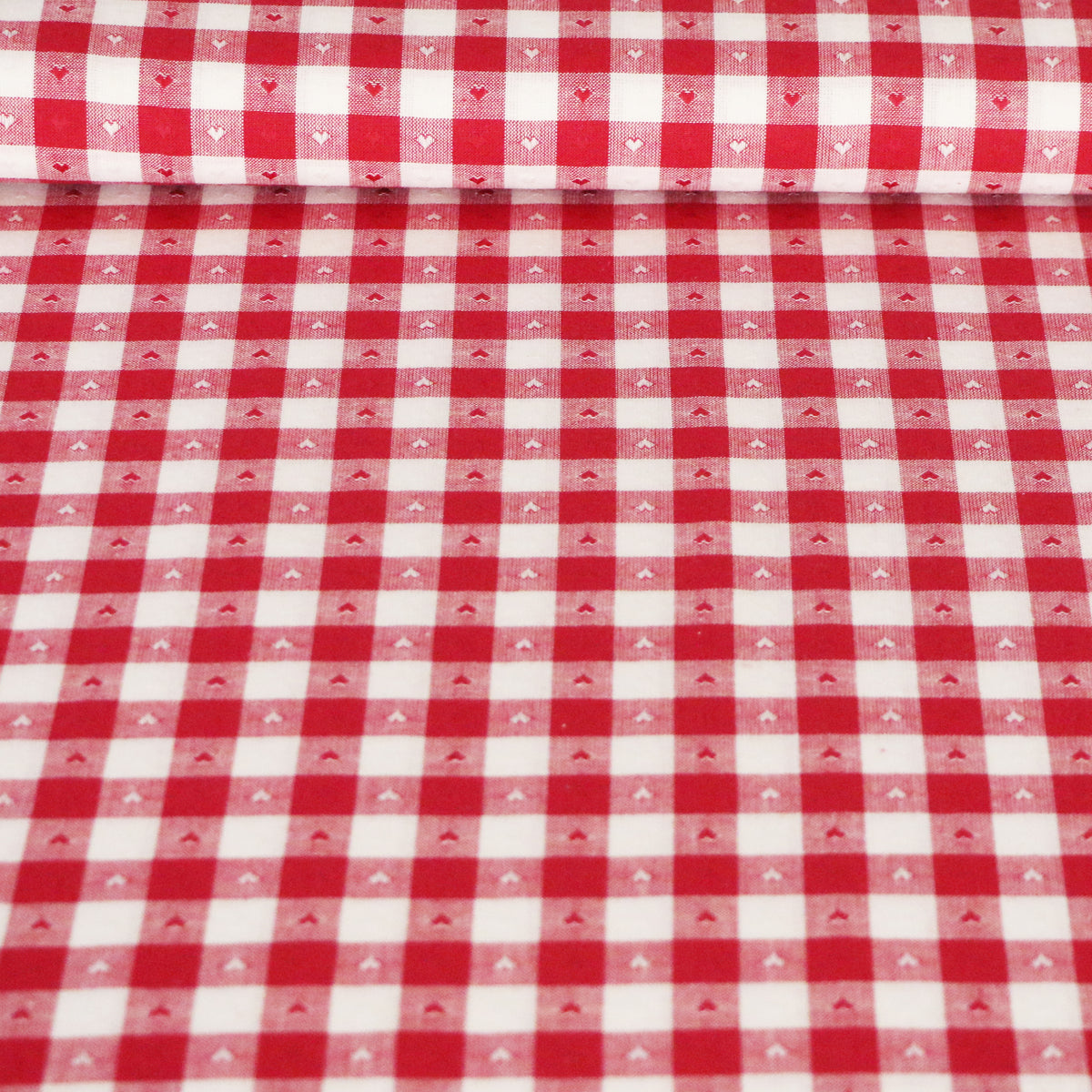Vävd Hjärta Jul 'Red'