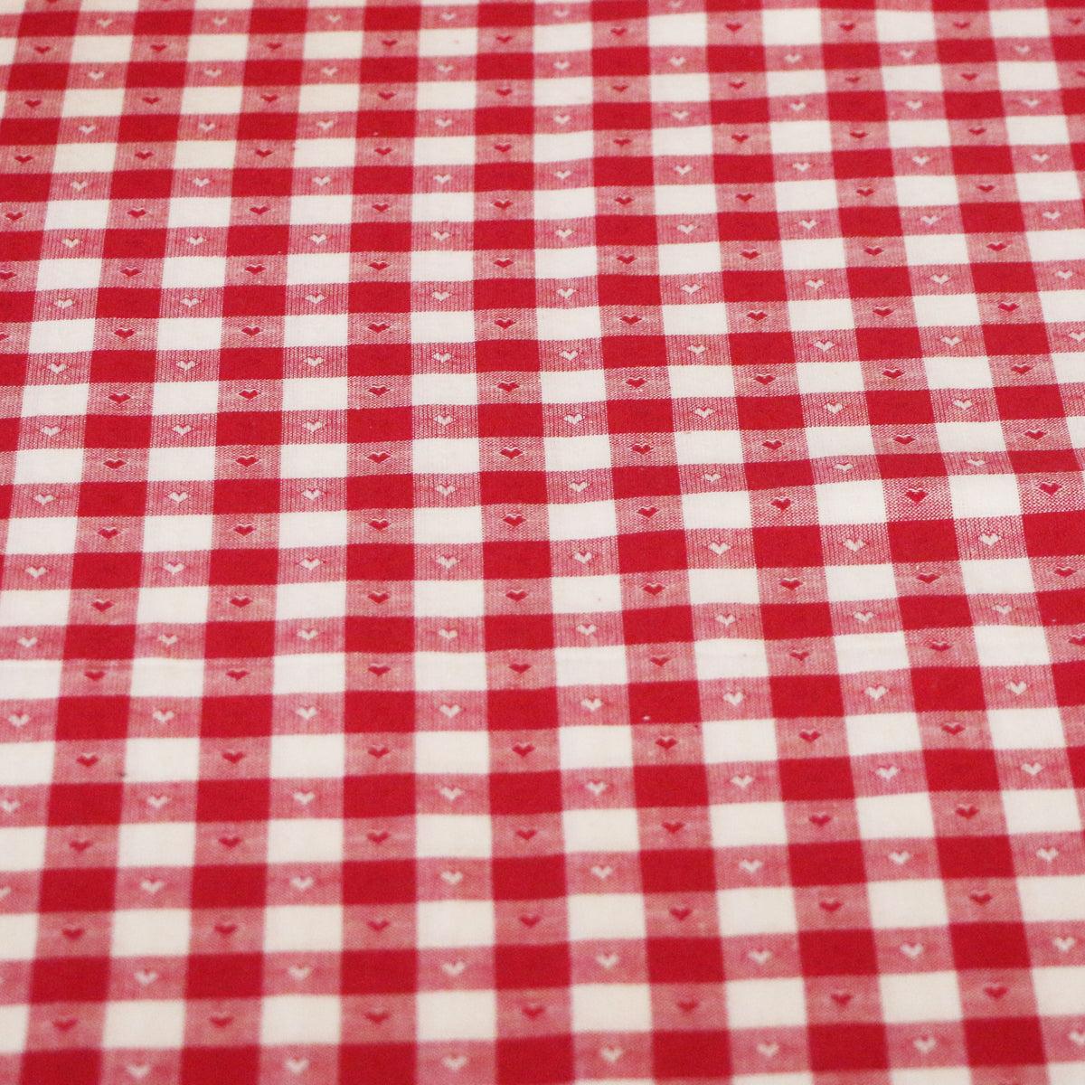 Vävd Hjärta Jul 'Red'