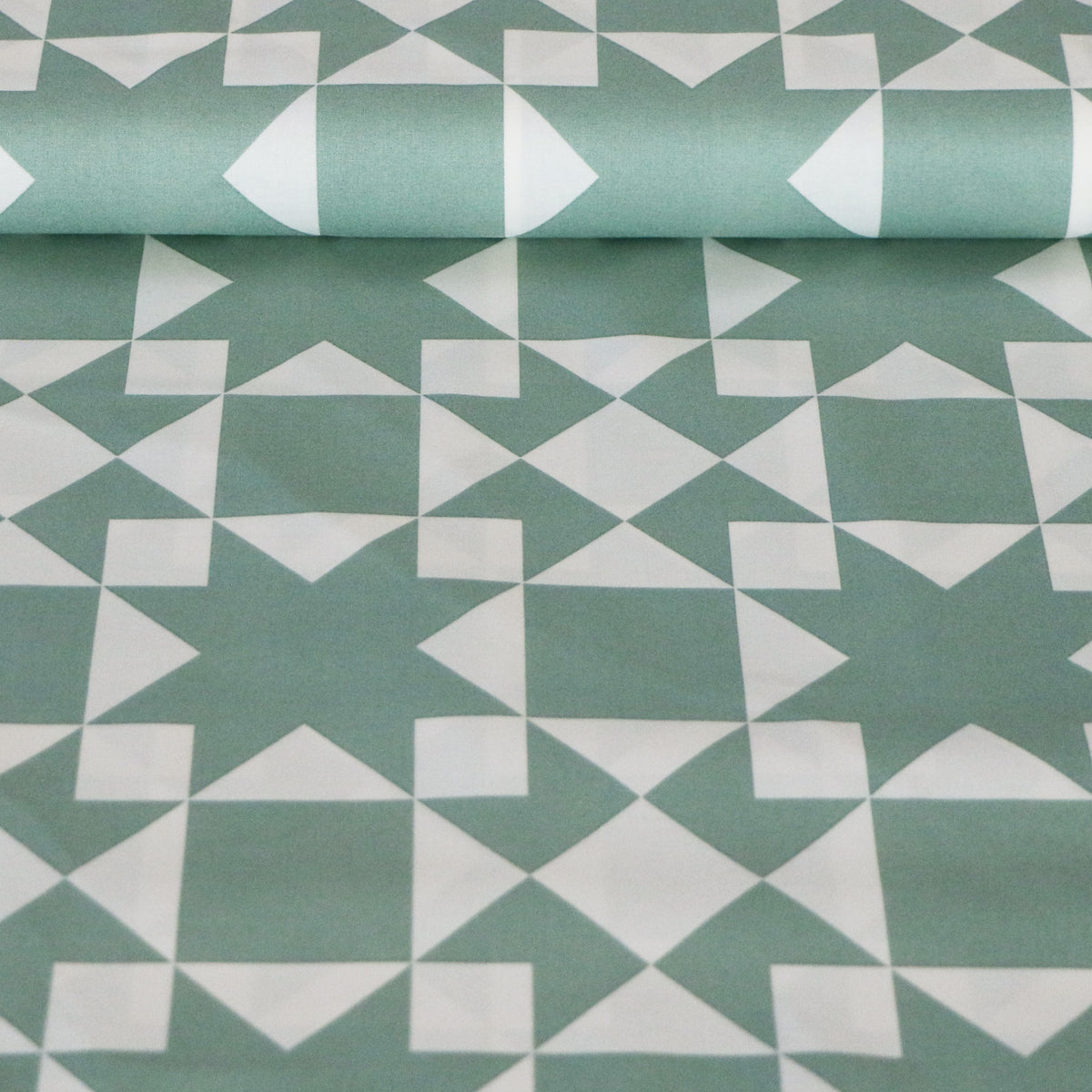 Vävd Patchwork 'Dark Mint'