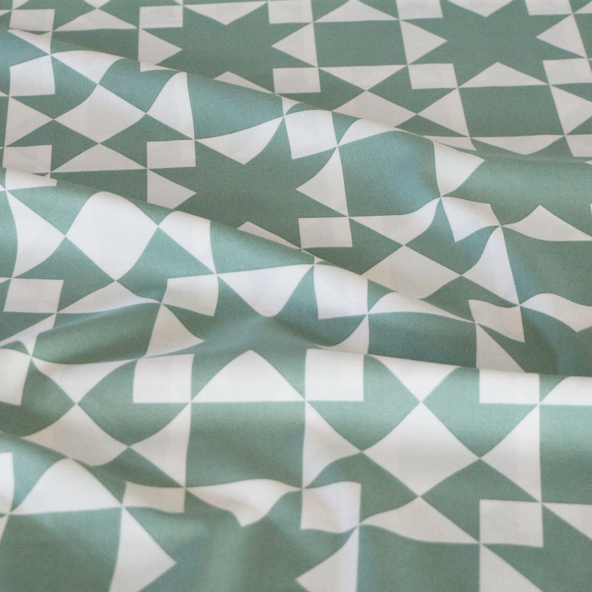 Vävd Patchwork 'Dark Mint'