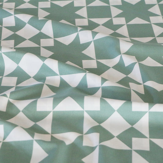 Vävd Patchwork 'Dark Mint'