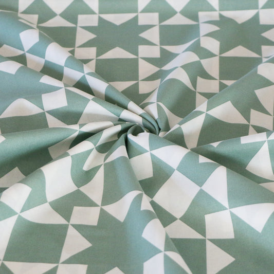 Vävd Patchwork 'Dark Mint'