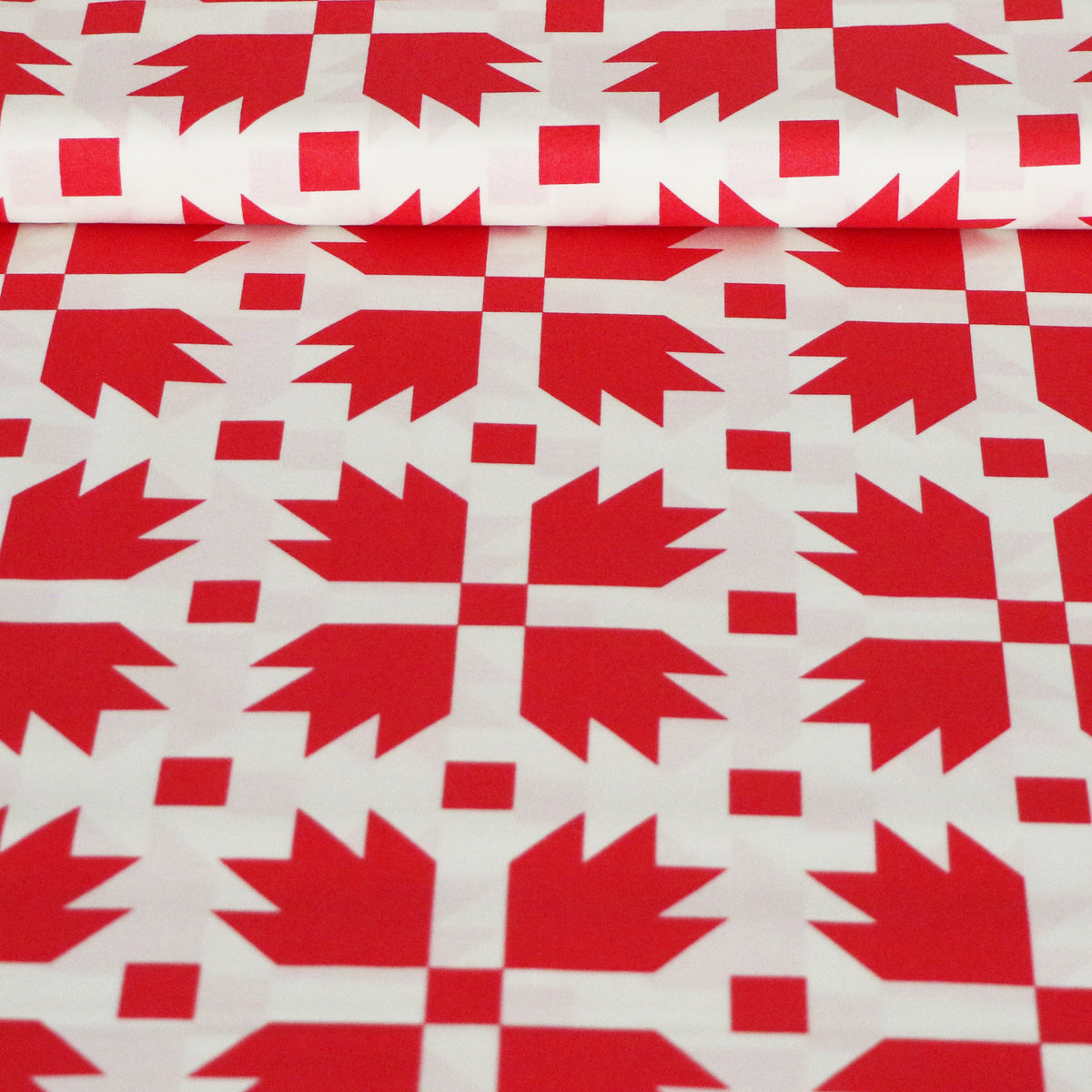 Vävd Patchwork 'Red'