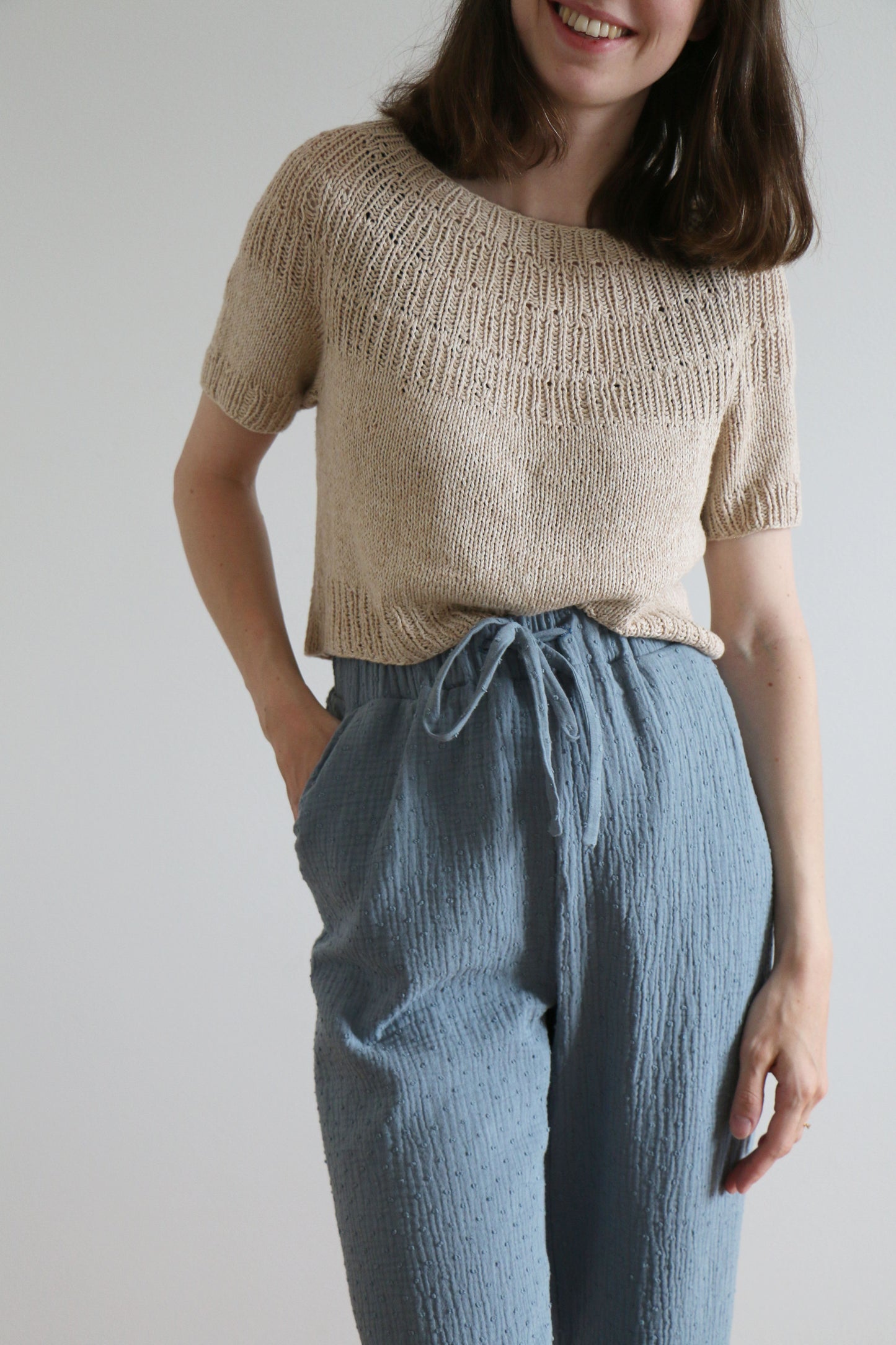 Plain Muslin 'Dove Blue'