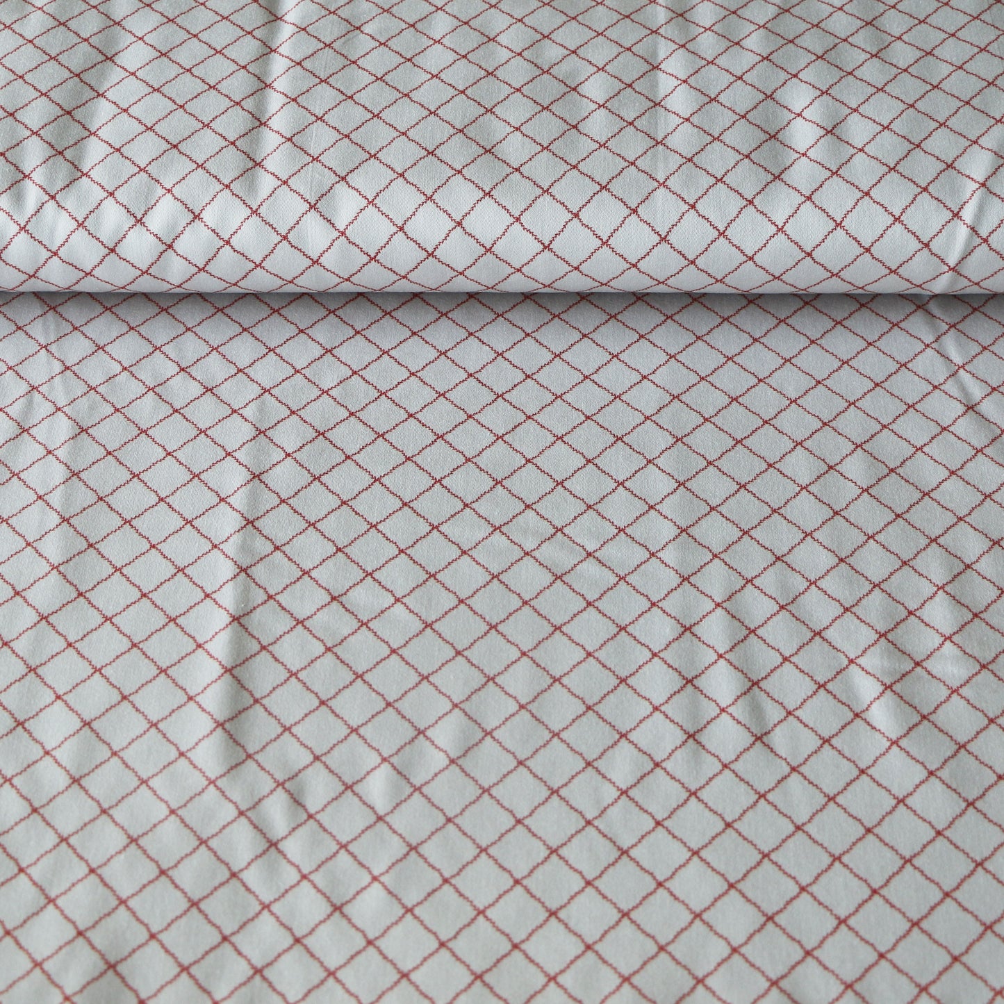 Vävd Jul Rutig 'Creme & Red'