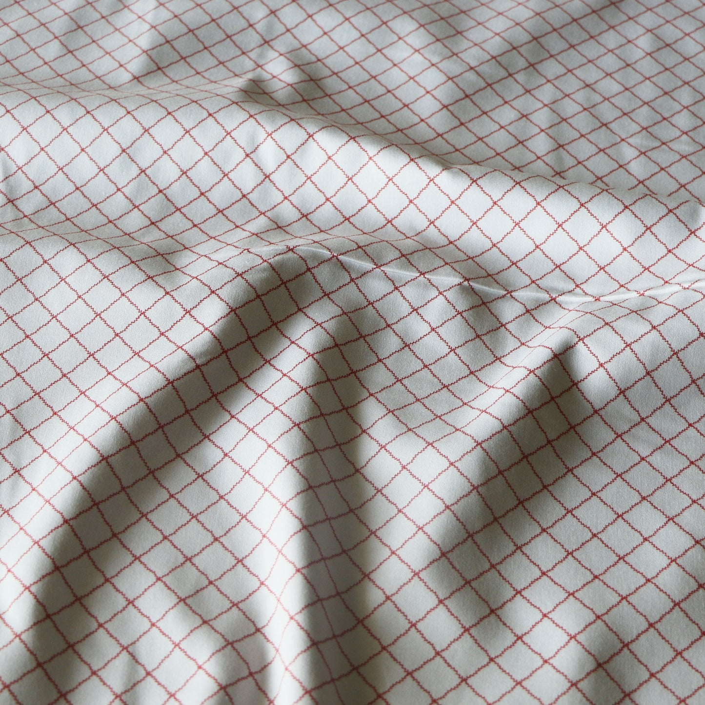 Vävd Jul Rutig 'Creme & Red'