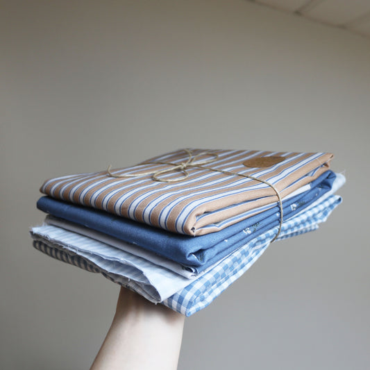 Paket 4 bomull 'blue' Total längd: 2,3 m