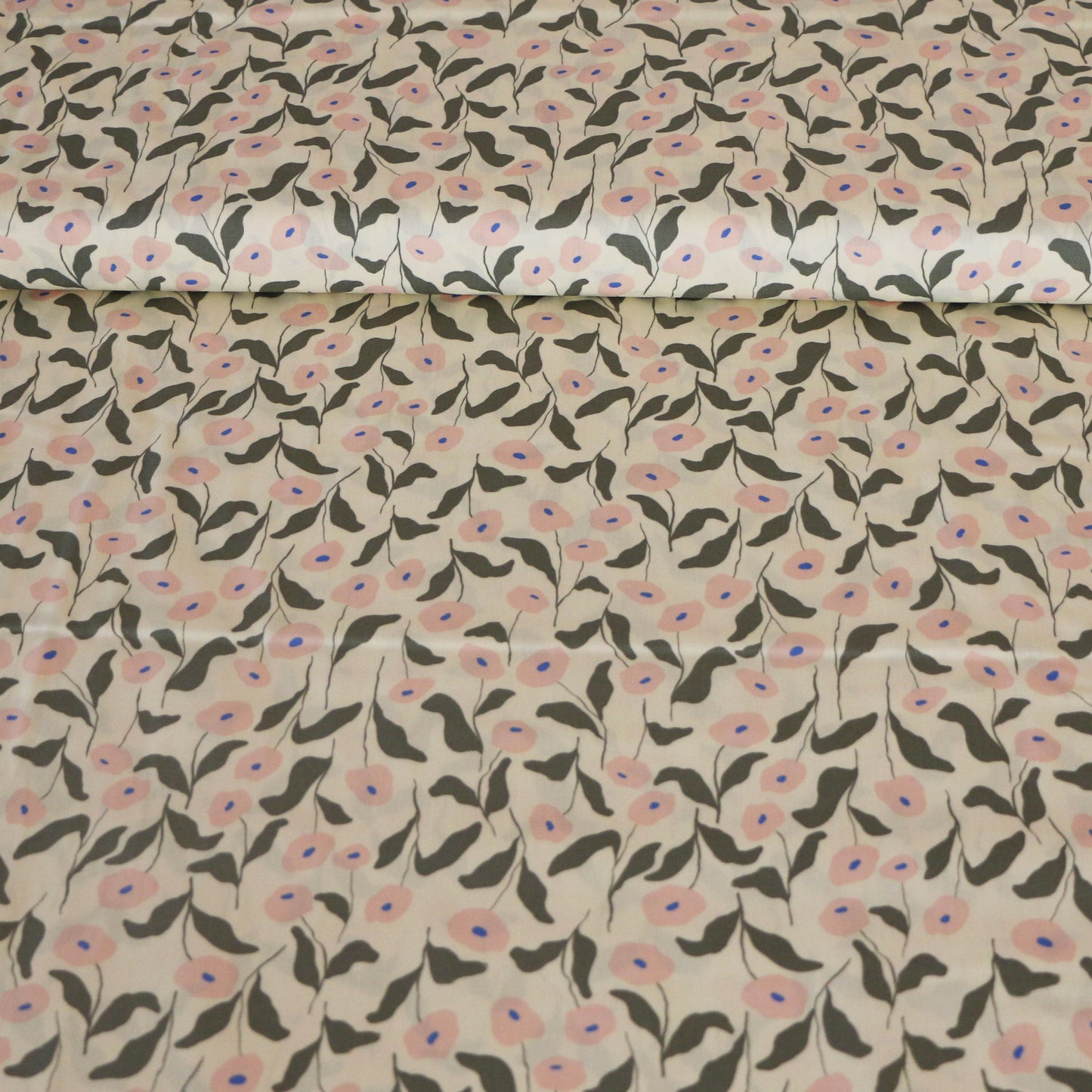 Woven Fabric Poppy 'Vanilla'