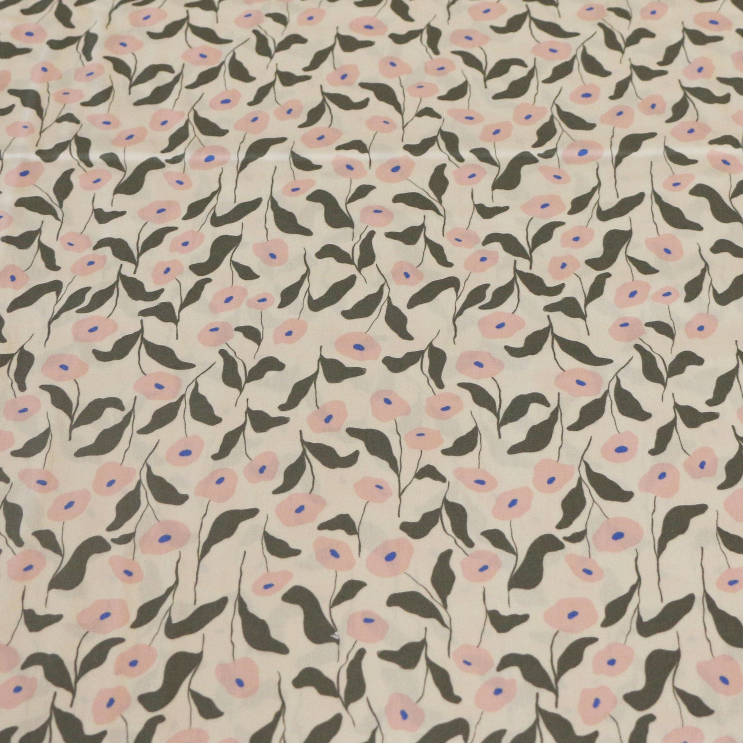 Woven Fabric Poppy 'Vanilla'