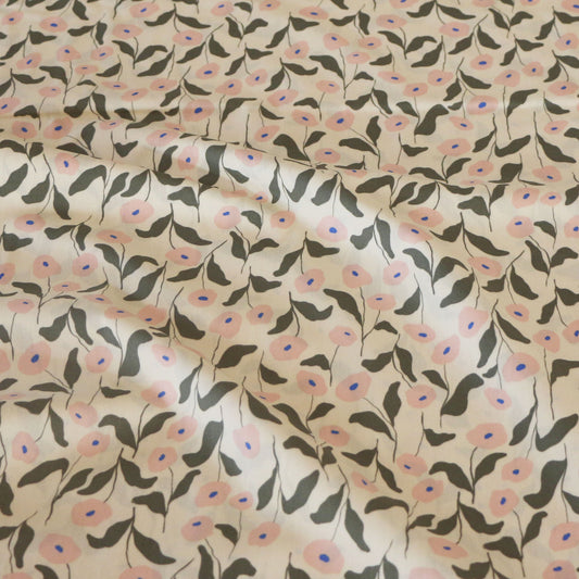 Woven Fabric Poppy 'Vanilla'