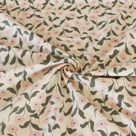 Woven Fabric Poppy 'Vanilla'