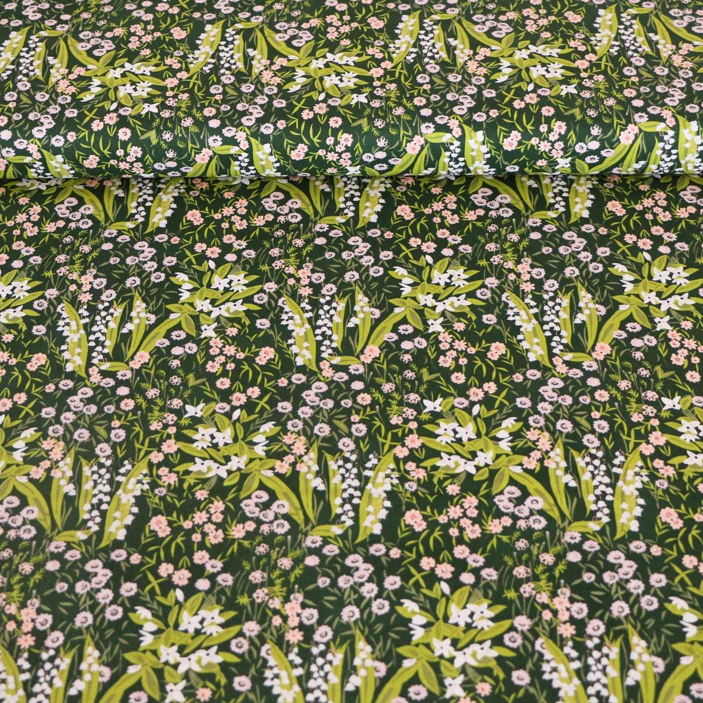 Woven Fabric Forest Glade 'Dark Green'