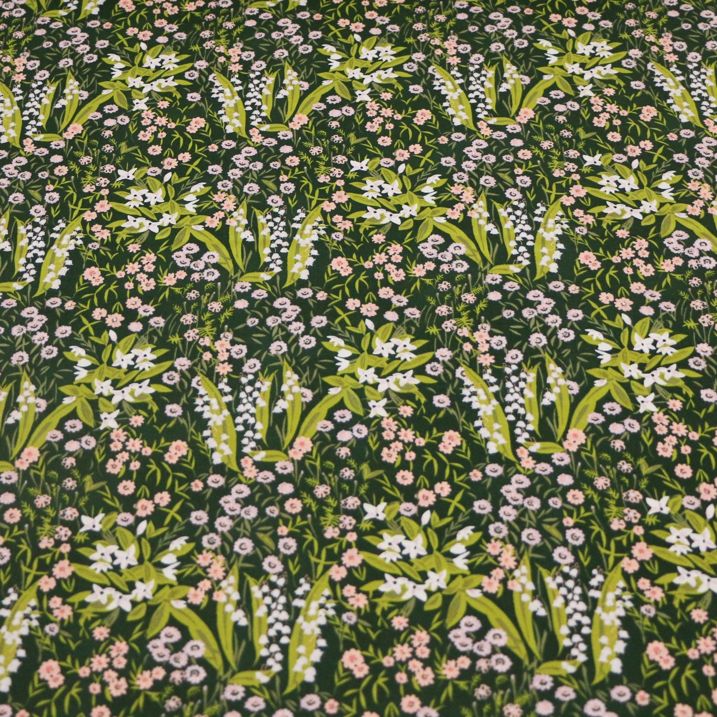 Woven Fabric Forest Glade 'Dark Green'