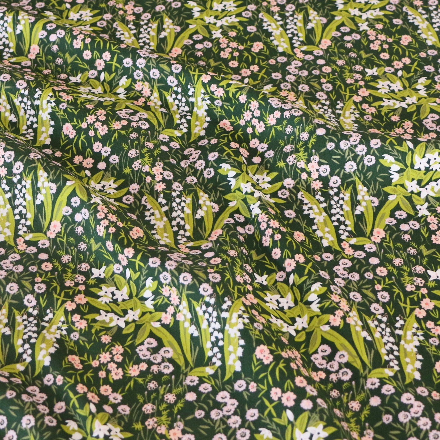 Woven Fabric Forest Glade 'Dark Green'