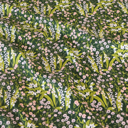 Woven Fabric Forest Glade 'Dark Green'