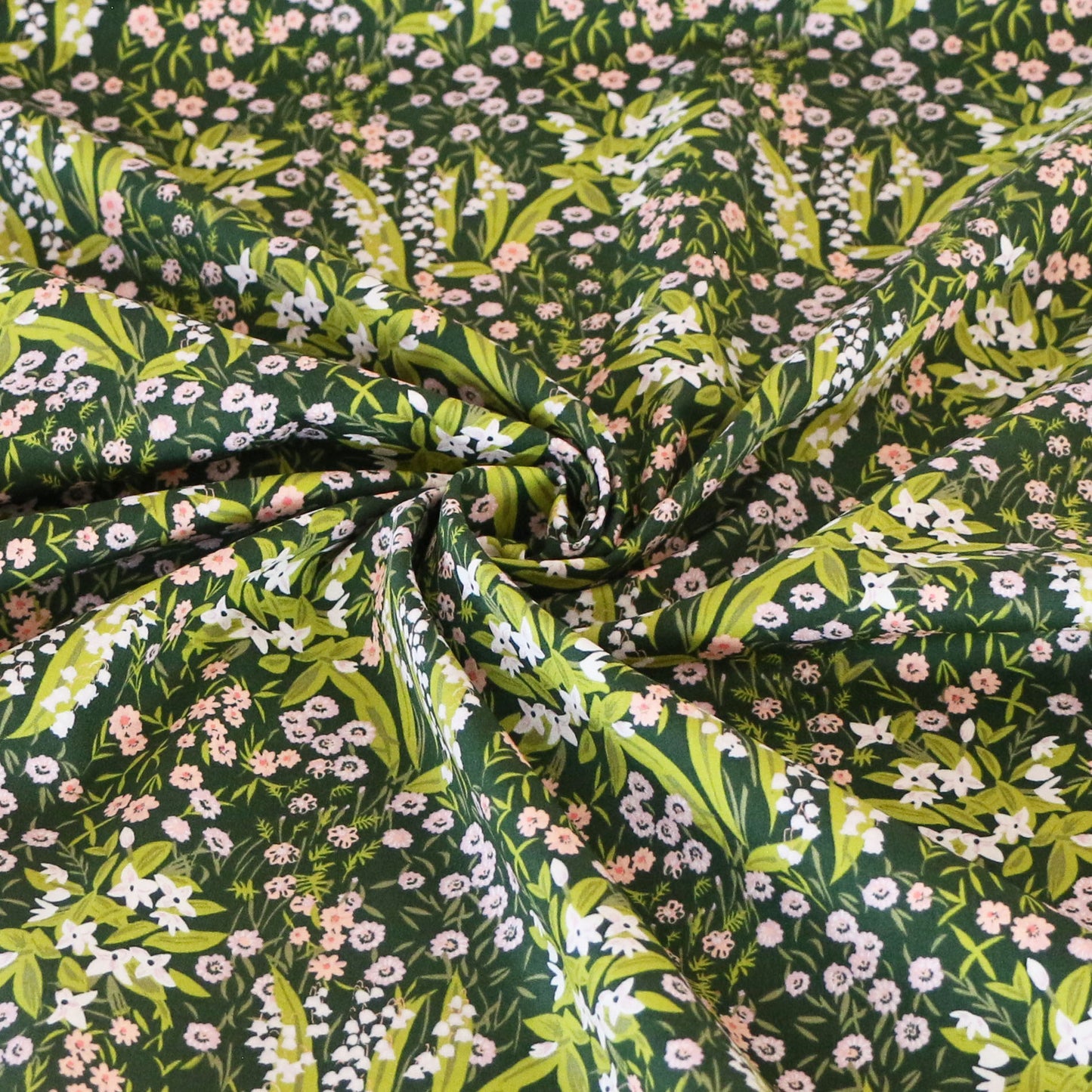 Woven Fabric Forest Glade 'Dark Green'