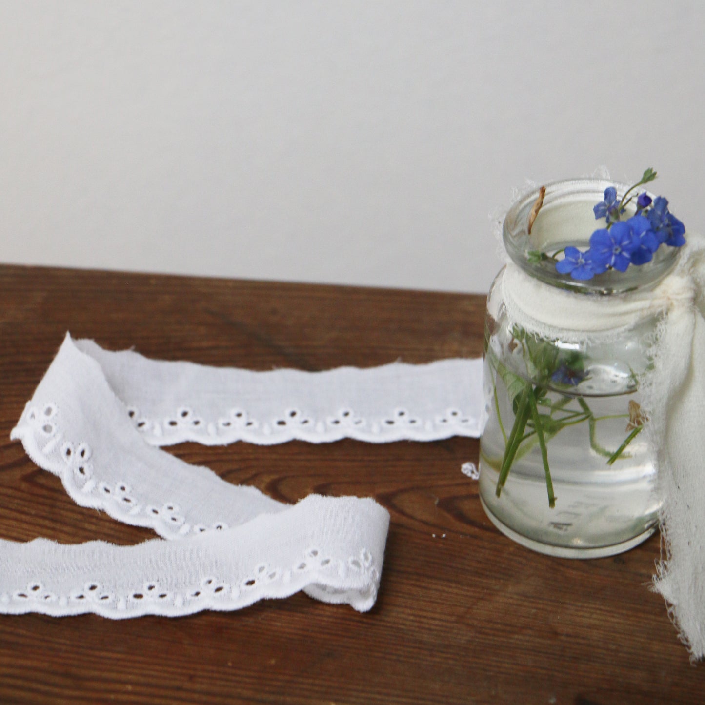 Embroidered Eyelet Lace – Off White 