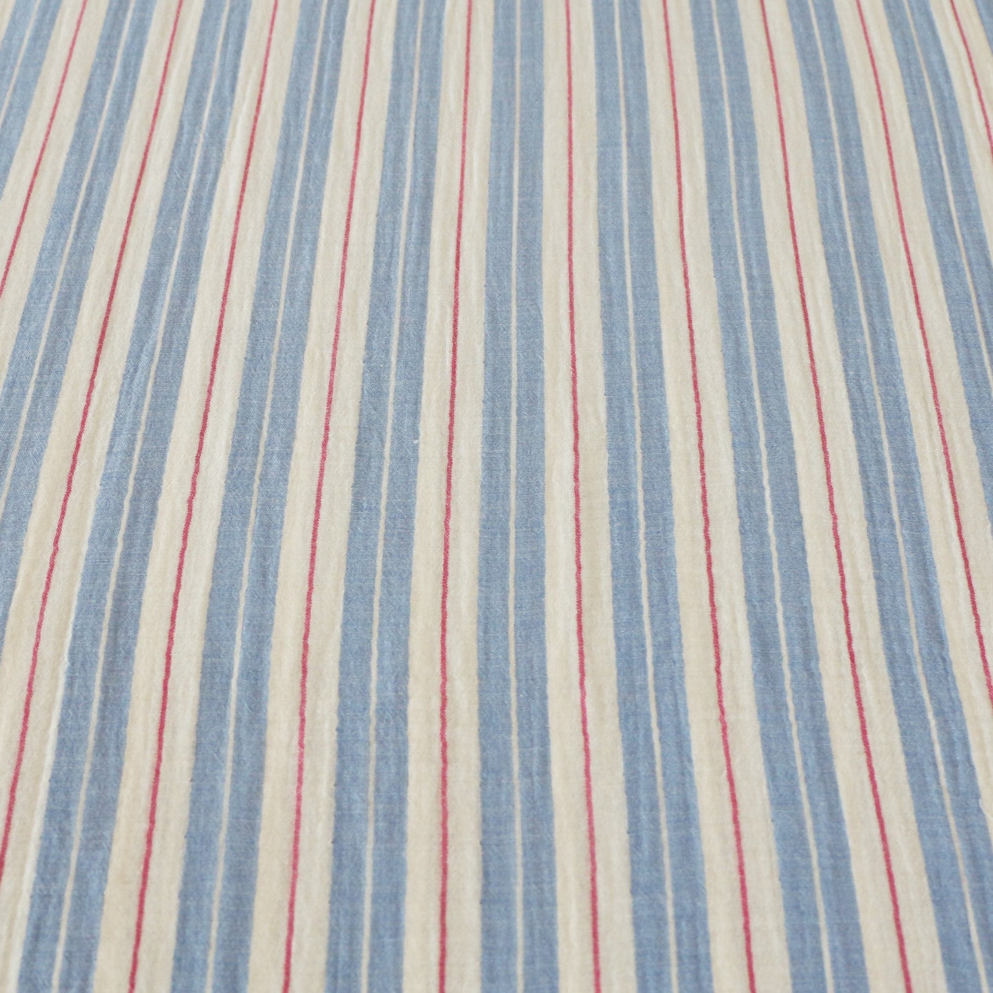 Muslin Randig 'Sky Blue, Pink, White'
