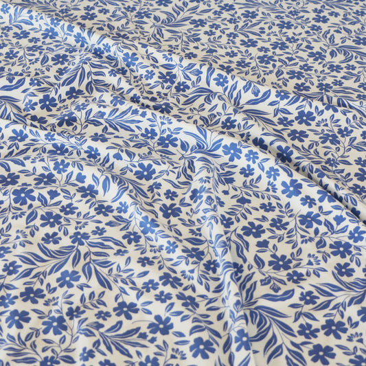Trikå Floral Blue 'White'
