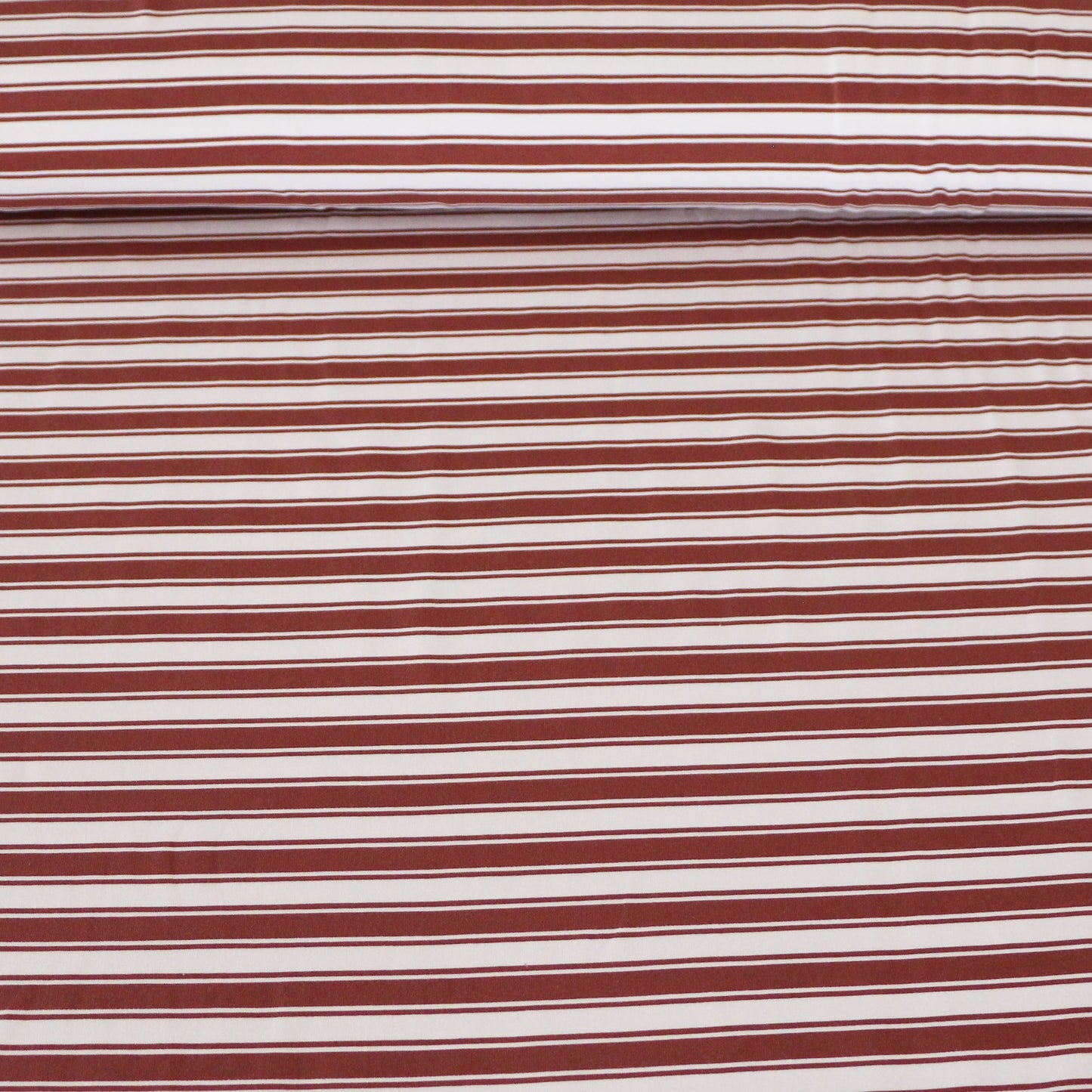 Gestreifter Jersey Retro 'Red Brown'