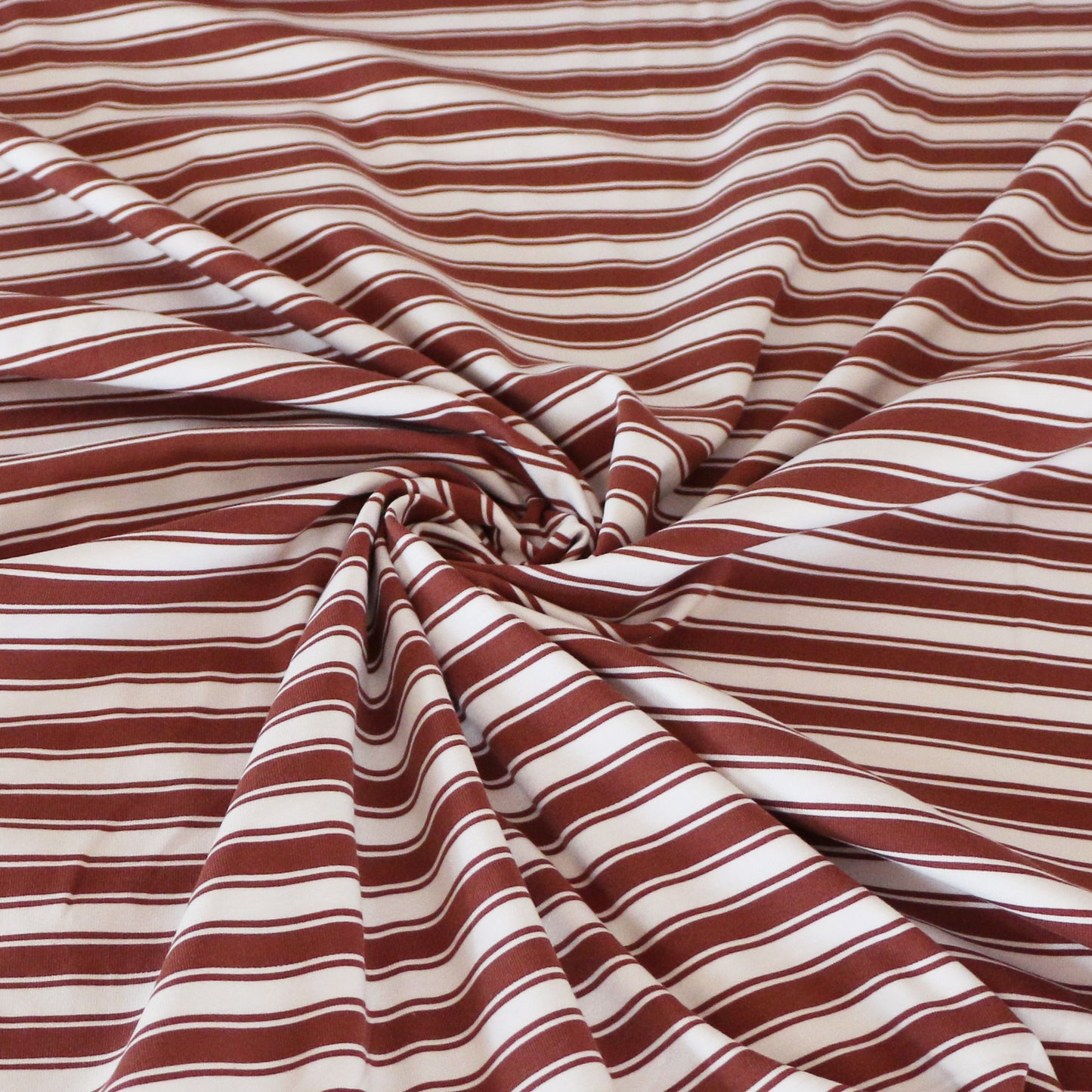 Gestreifter Jersey Retro 'Red Brown'