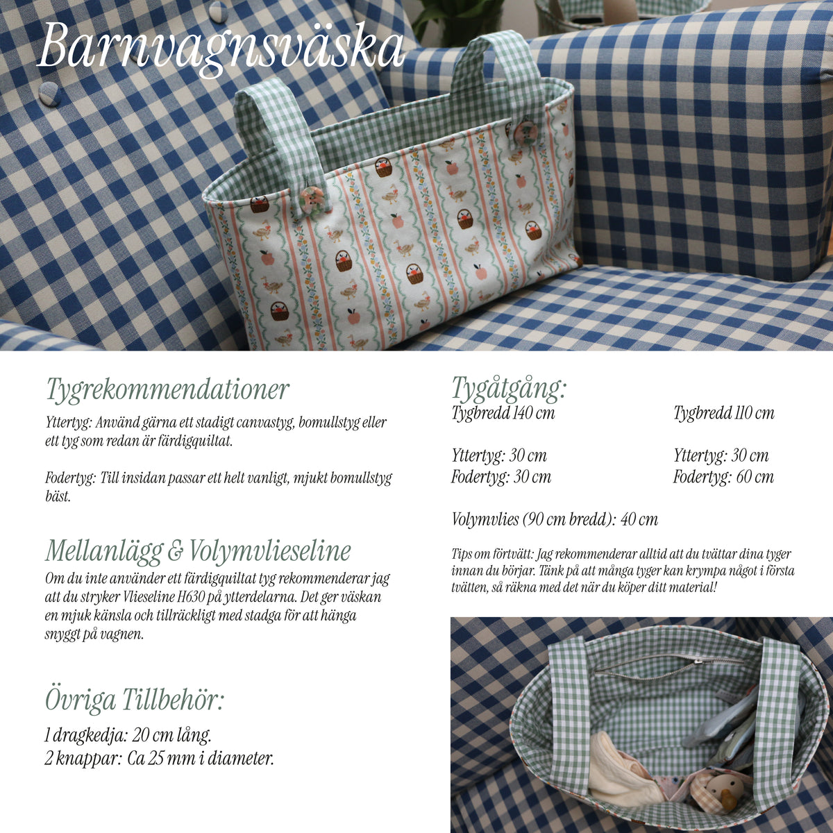 Cottage Nursery Set - PDF symönster