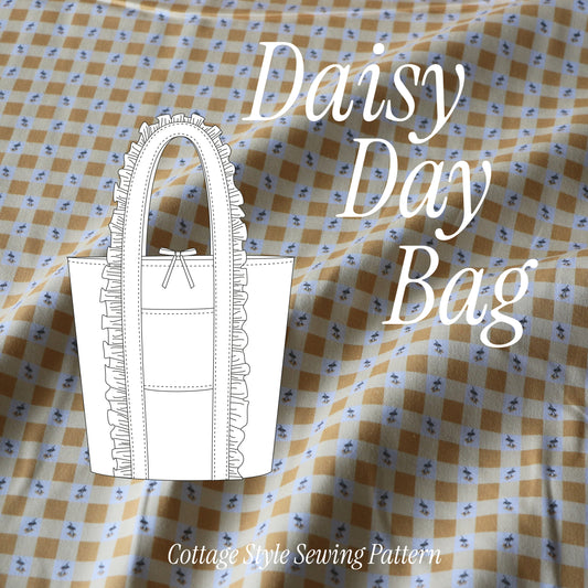 Daisy Day Bag - PDF symönster (på engelska)