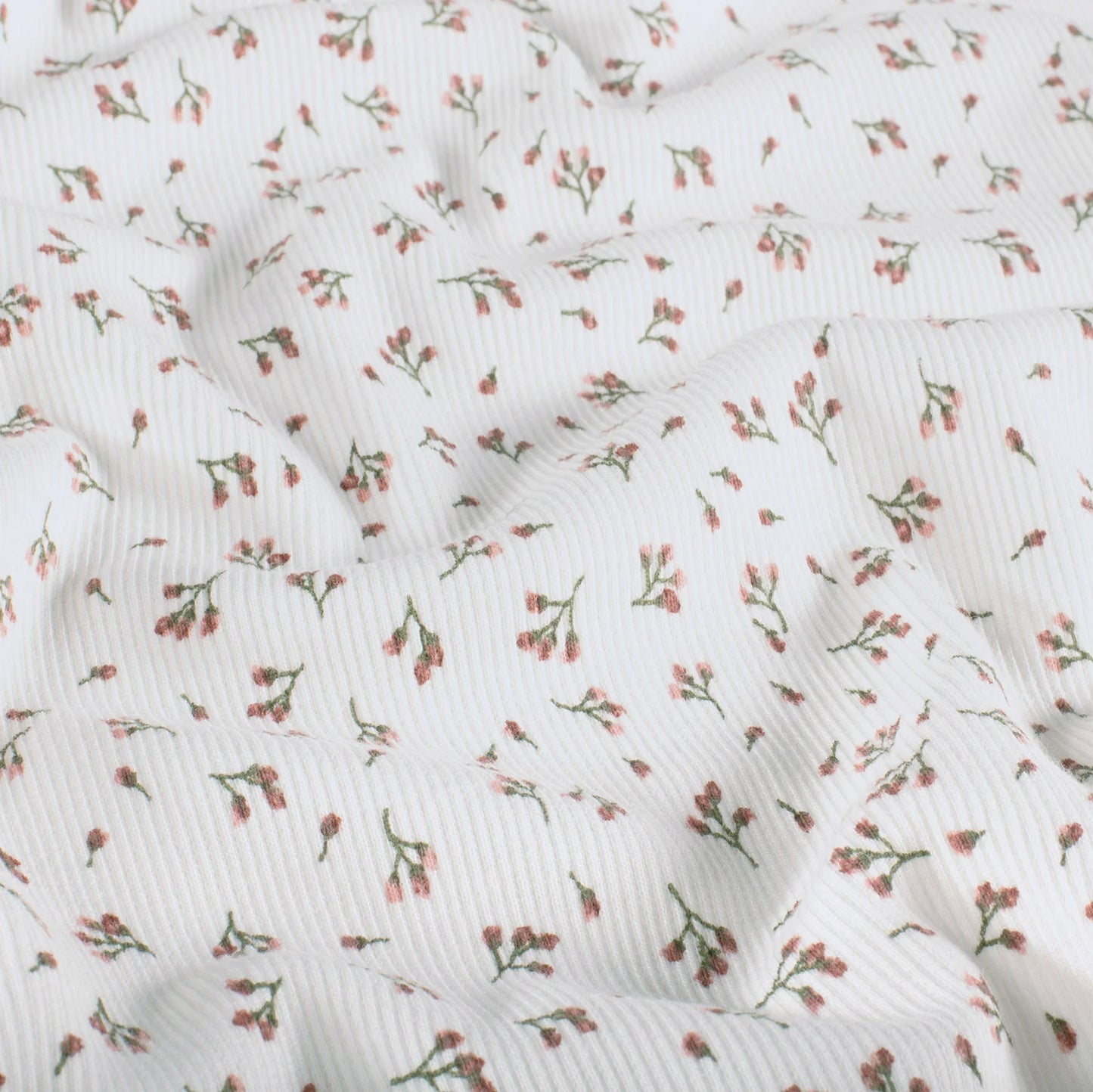 Ribbed Knit Flower Buds 'Creme'