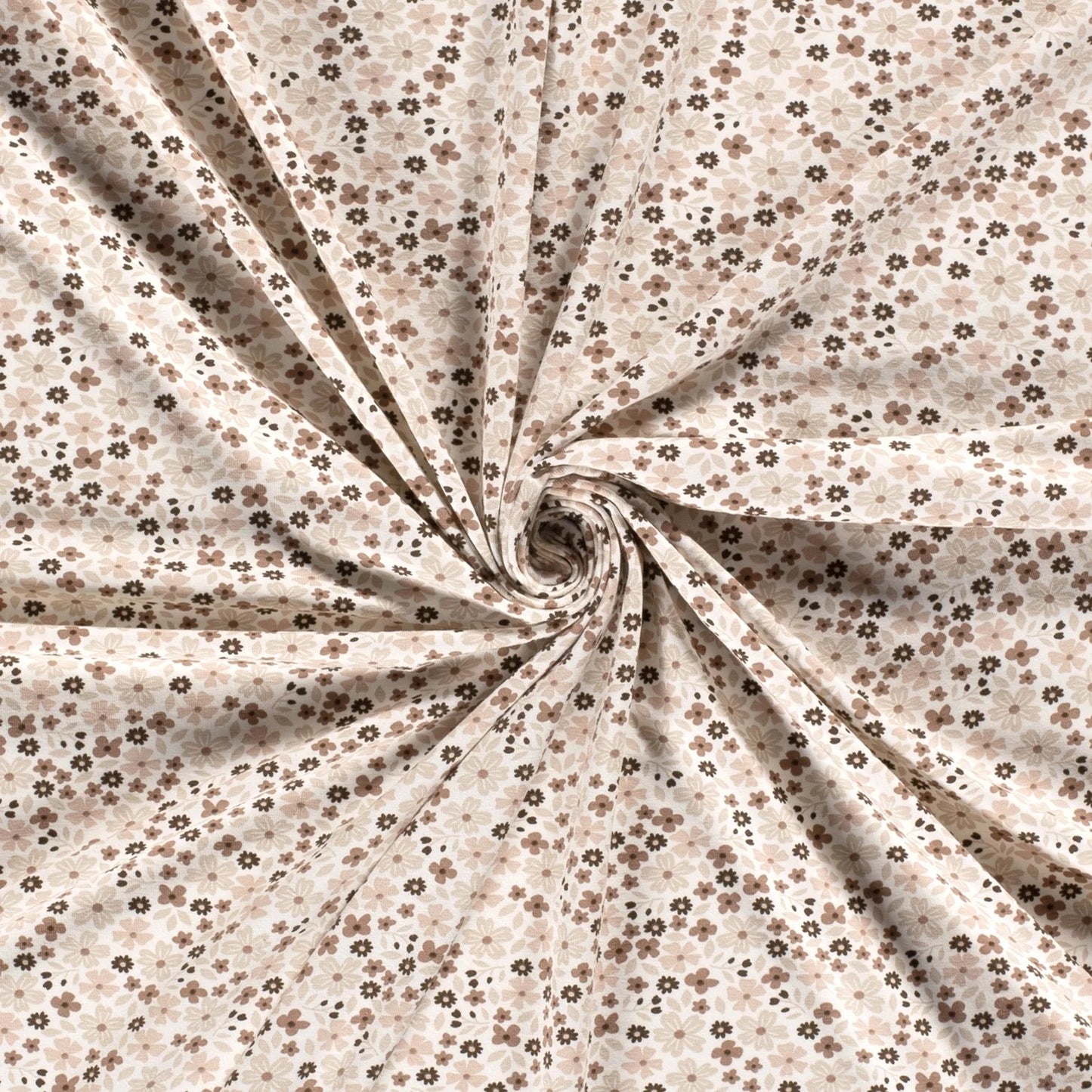 Jersey Nostalgic Flowers 'Creme'